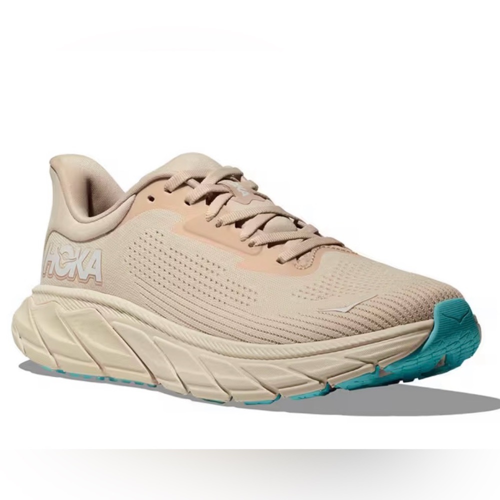 Hoka Women's Beige/Pink Running Shoes | WOMEN'S HOKA ARAHI 7 RUNNING SHOES